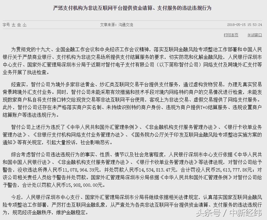 智付支付被罚案例,智付支付最新事件
