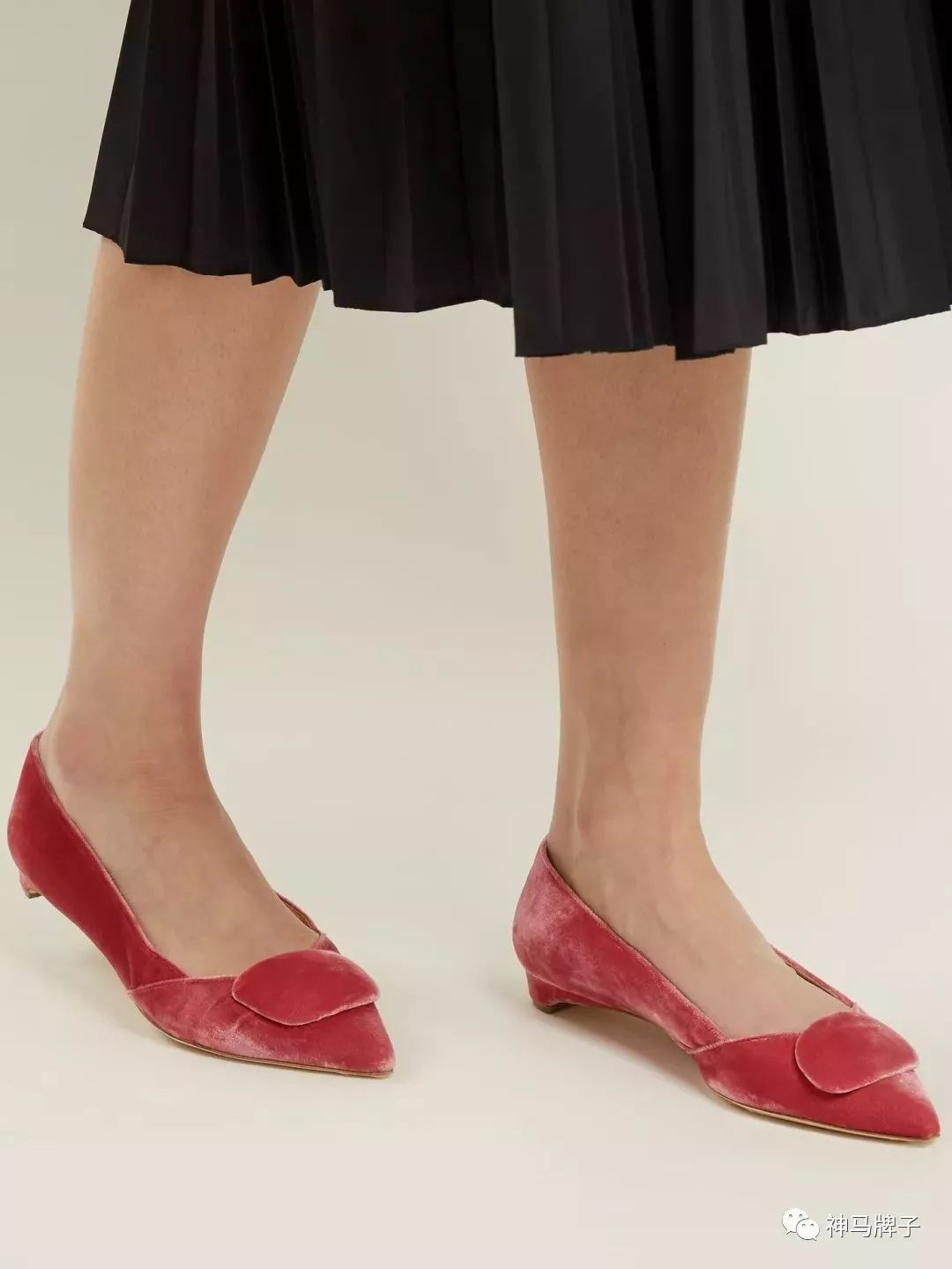 唐晶款英伦风圆头女鞋,唐晶同款鞋厚高跟鞋