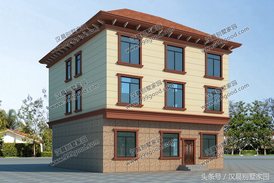 农村别墅自建房116平方50万能搞定,农村商住两用别墅