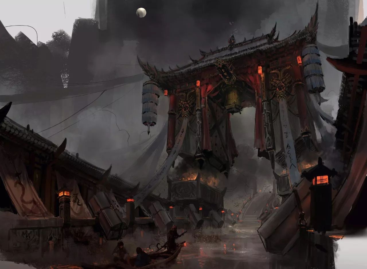 中式场景原画设计教程,国人插画师写实风格的插画欣赏