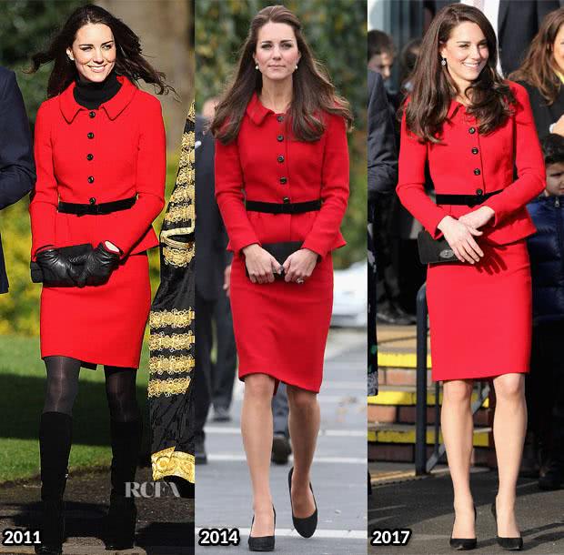 当高级脸遇上温柔脸,凯特王妃最新穿搭