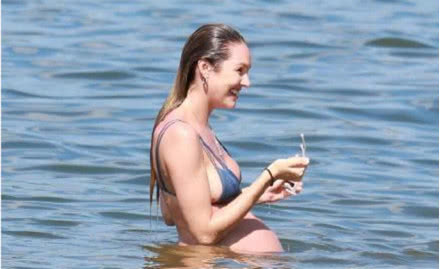 维密超模糖糖产后照片,维密天使糖糖怀孕图片