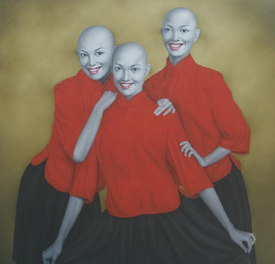 油画大师笔下100位优雅女性,光头系列油画