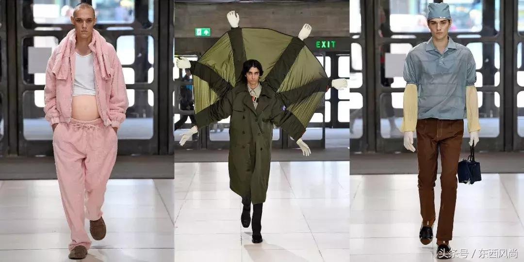 2019春夏伦敦男装周上的三个不同风格的展现