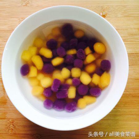 夏日甜品好看晶莹剔透,夏日甜品西米露红薯