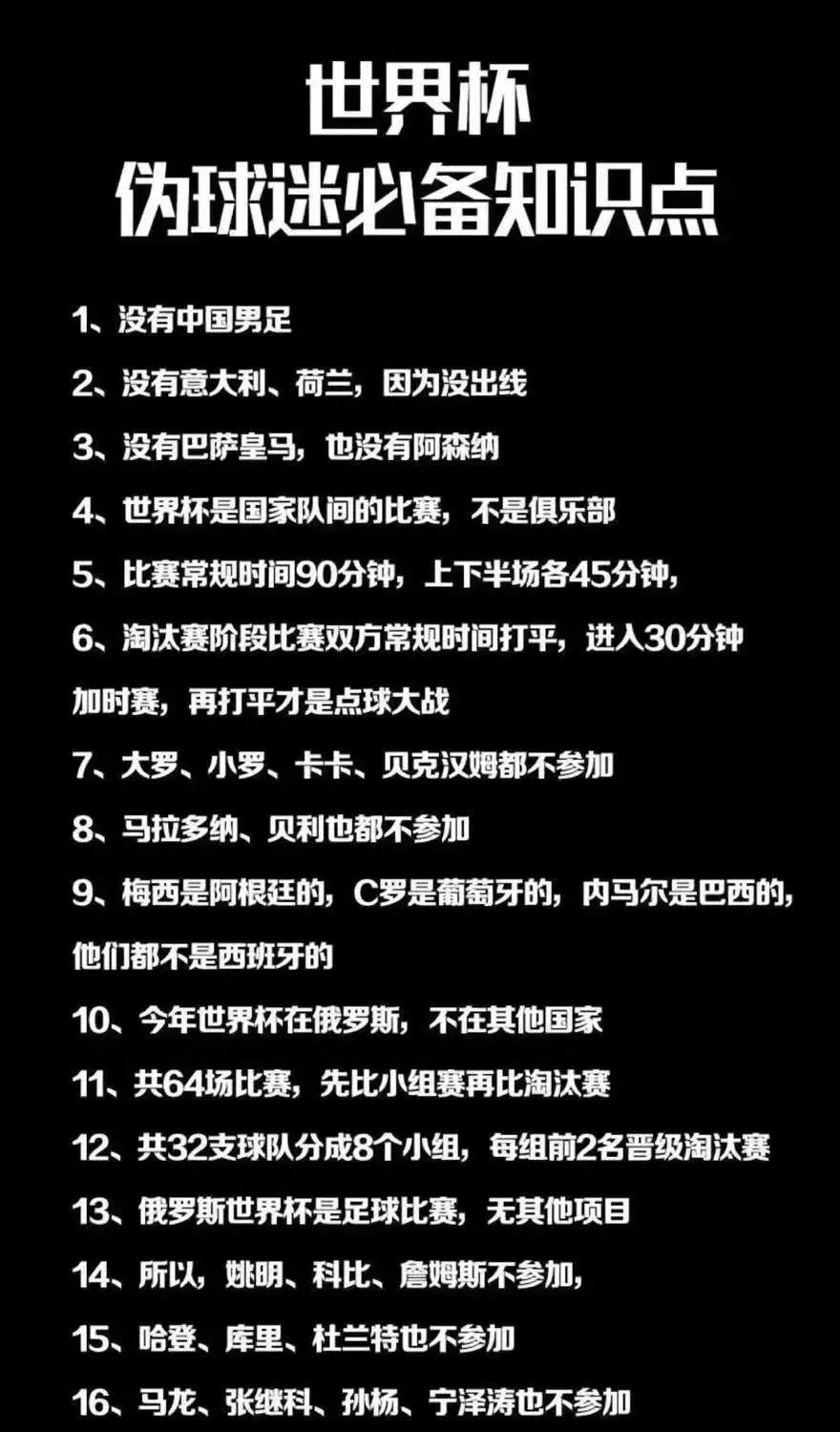 世界杯扫（zhuang）盲（bi）指南