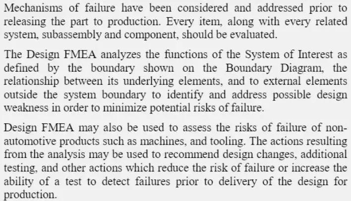 fmea分析的基本思路,fmea第五版分析表格