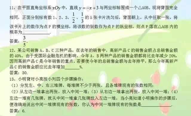 2021初中数学试题及答案,初中数学经典试题及答案