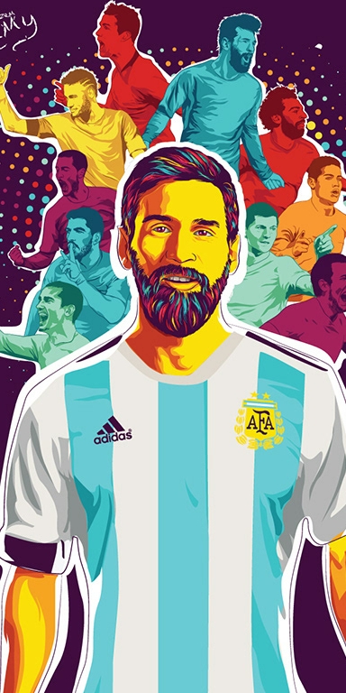 世界足球巨星的手机壁纸,世界杯卡通球星人物高清壁纸大全