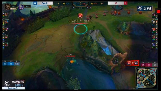 lck英雄联盟比赛视频2019,英雄联盟lck直播间kt对hle