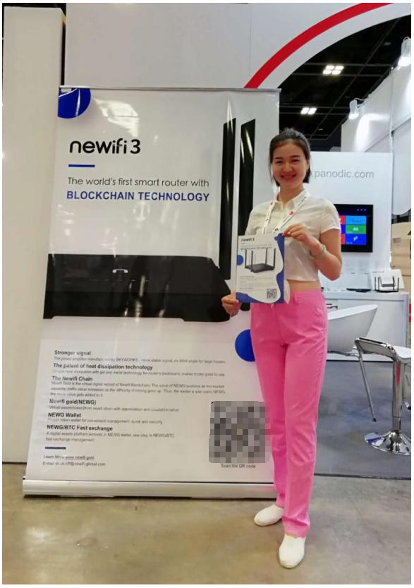 新路由3出席2018新加坡国际通讯展，newifi区块链大放异彩！