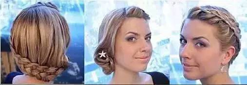 烫发后怎样扎头发好看,短烫发没有刘海怎么半扎头发好看