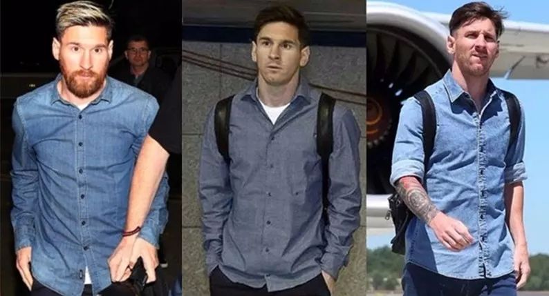 梅西和c罗19岁的照片,梅西和c罗同一天告别