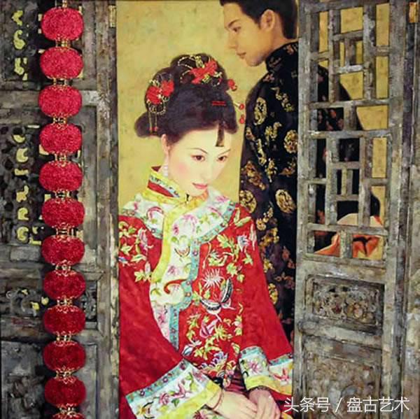 《爱情誓言的守望者》油画太美了（盘古文化艺术油画装饰画定制）