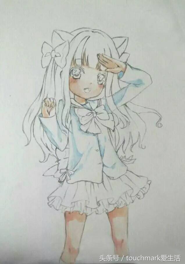 马克笔手绘动漫人物鬼灭之刃,马克笔手绘动漫人物少女全身