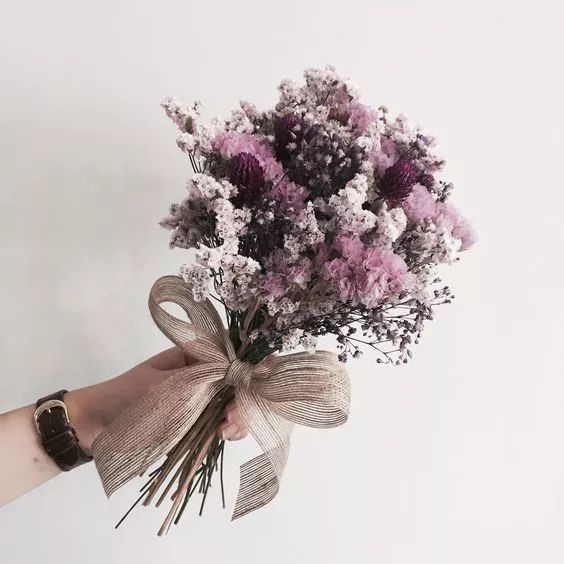 勿忘我花束制作方法超简单,自制勿忘我花束包装教程