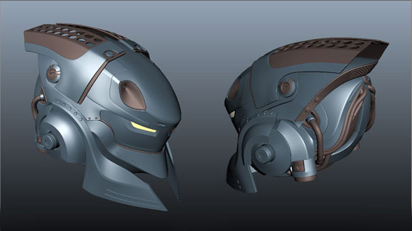 未来军用头盔,未来感赛车手头盔