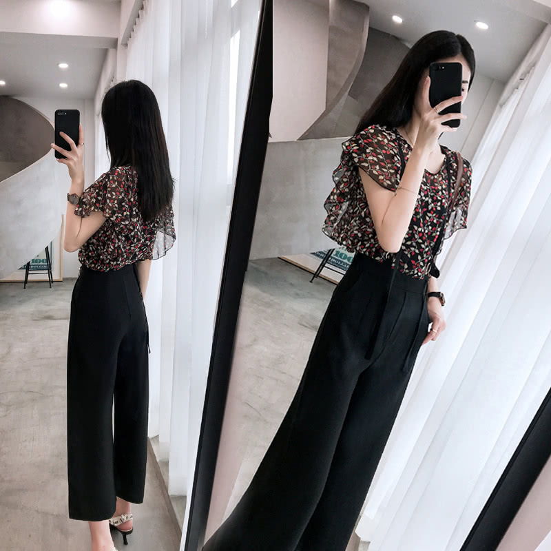 夏天穿的新款时尚洋气短裤套装女,流行穿搭夏天气质套装推荐