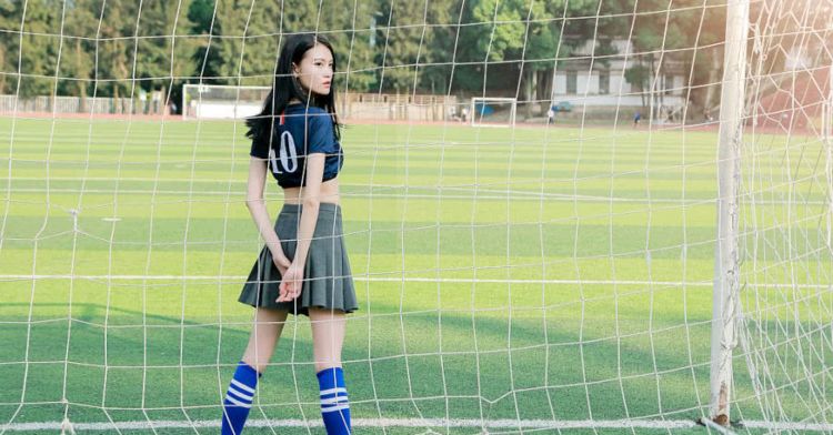 足球宝贝颜值纯享,足球宝贝身材高挑