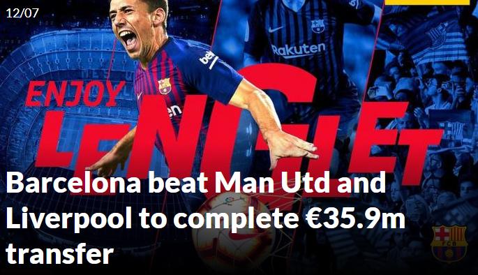 斗过苏牙战过笨马，法国天才后卫近4000万身价正式加盟巴塞罗那