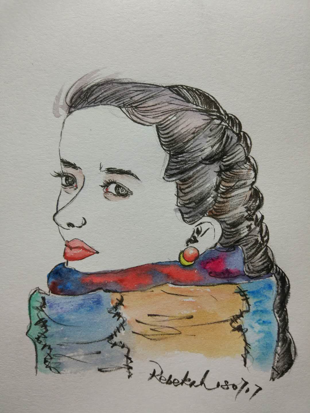 幸福原创画吧画友（7月17日）习作分享