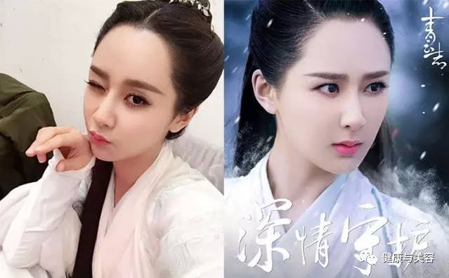 杨紫八字眉,杨紫画柳叶眉毛