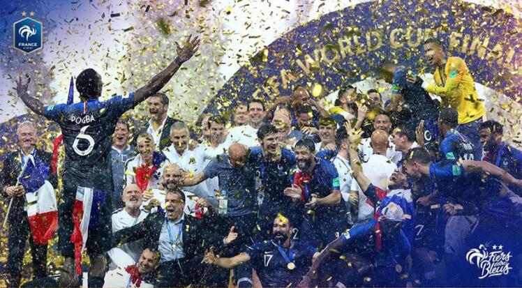 法国夺冠flag,2018年法国队夺冠庆祝