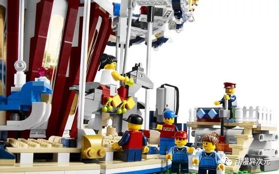 可旋转的旋转木马乐高,旋转木马乐高摩天轮