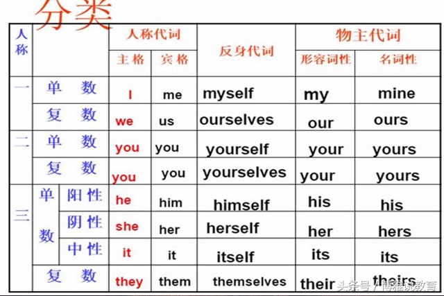 小学英语代词知识点的归纳总结,代词知识点的归纳总结高中