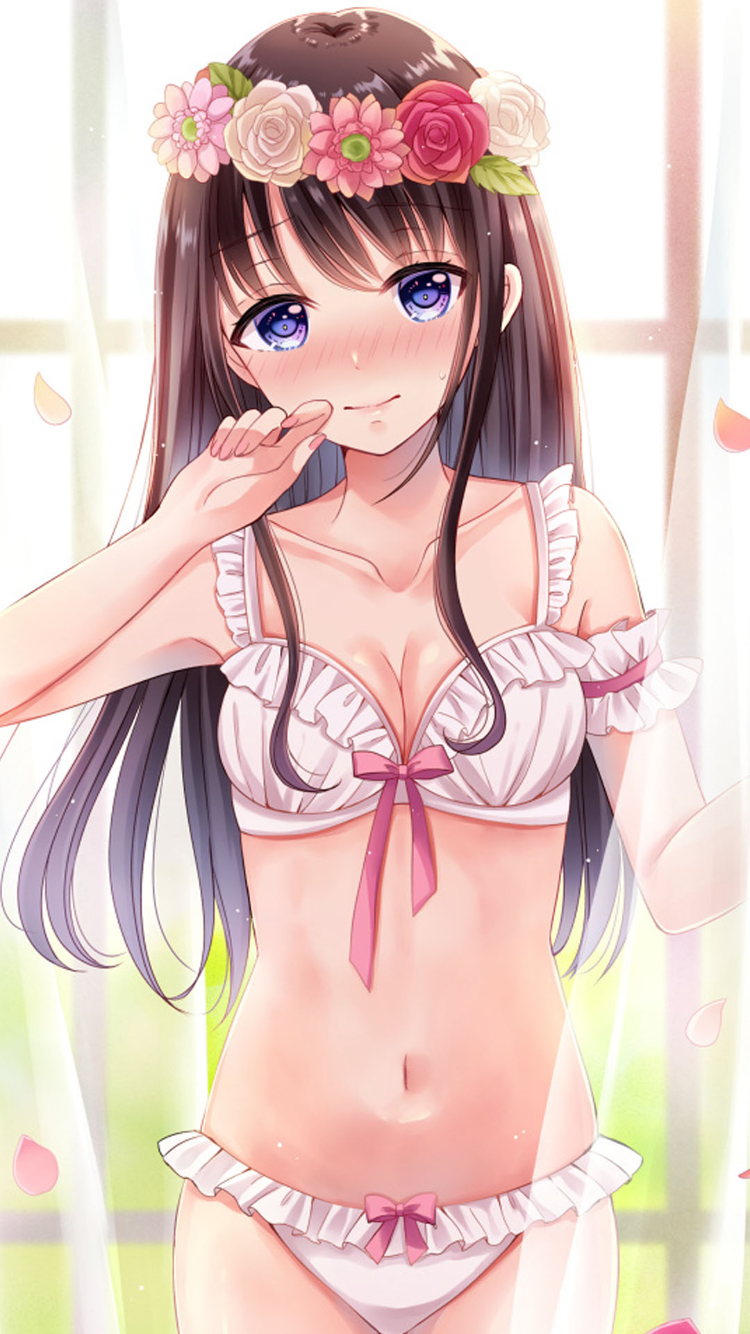 暗黑系列二次元高清动漫精美壁纸,女生动漫壁纸高清二次元蓝色衣服