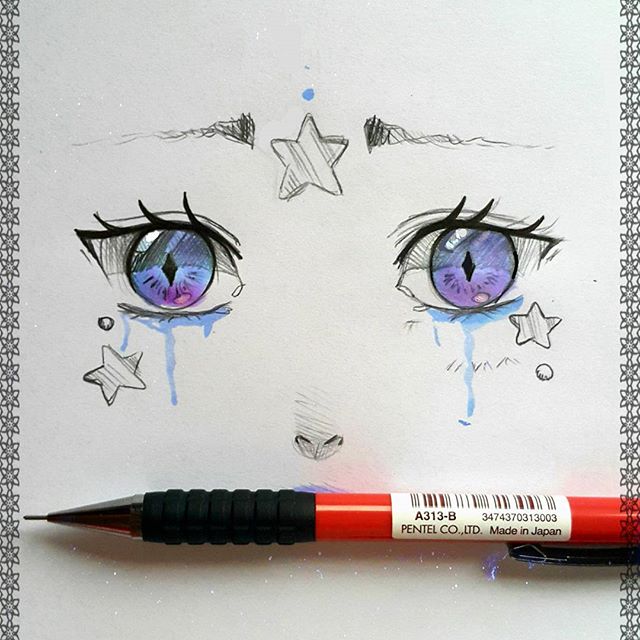 如何用马克笔画简单又好看的眼睛,用马克笔画出简单又好看的图