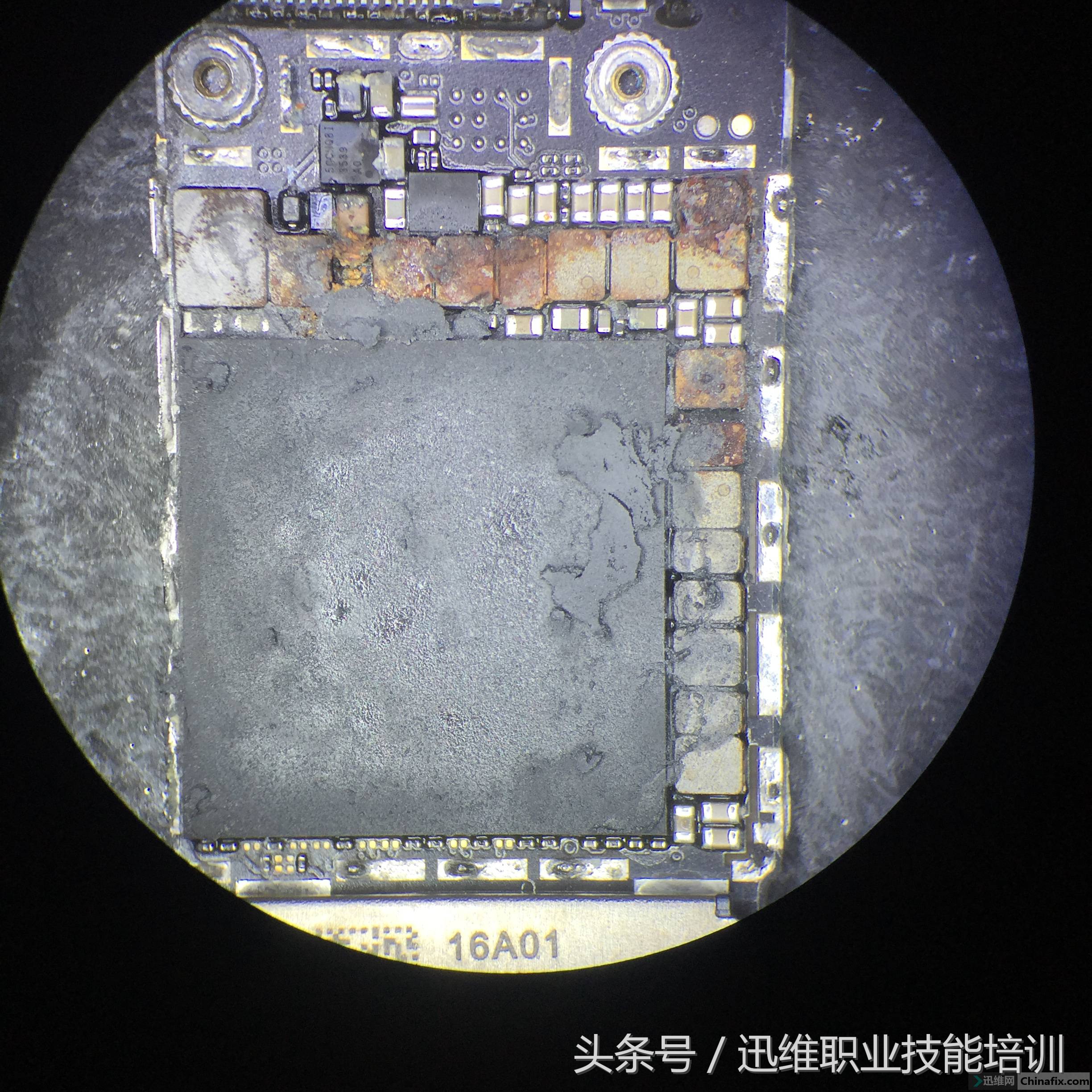 iphone6s进水维修,苹果6s进水烧了主板