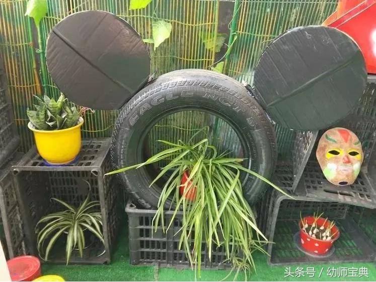 米奇英式风格环创,米奇城堡主题环创