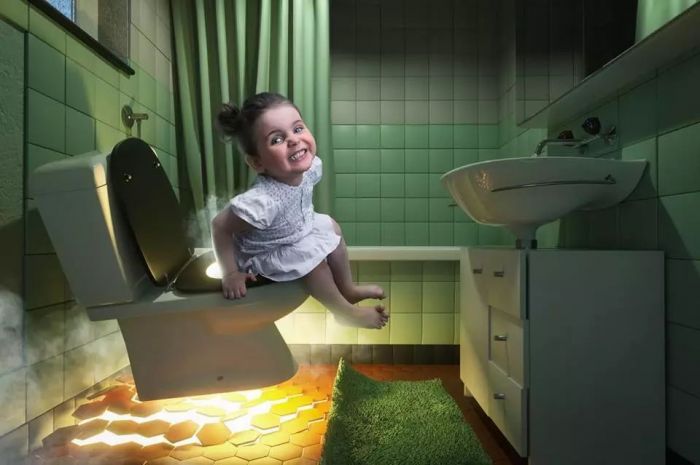 晒娃有时候让你很抓狂,晒娃简单粗暴