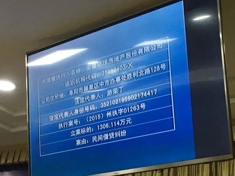 我市公布失信人受到联合惩戒典型案例！环球、碧翠湖等知名企业赫然在列！（附部分失信人照片）