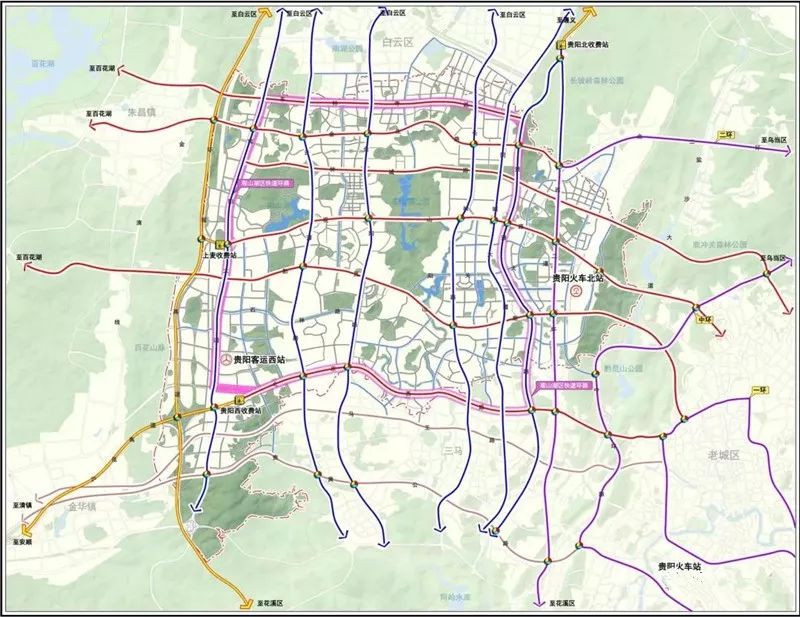 贵阳市2020-2035市域规划图,贵阳19个中心城区规划