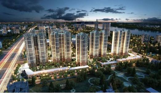 从古代的建筑变成现代的建筑过程,从老旧屋变成豪华别墅