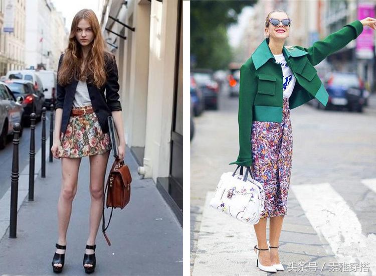 碎花裙子穿搭半身裙夏天,夏天碎花半身裙穿搭图片