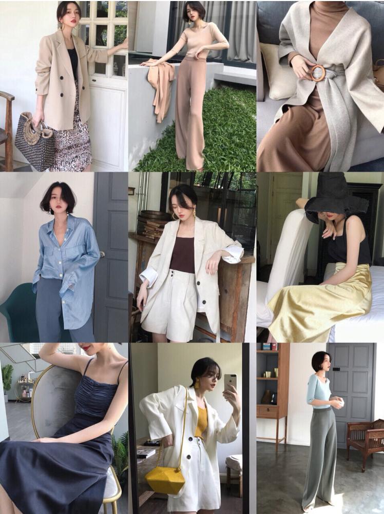 韩系简约风穿搭店铺,穿搭推荐专柜