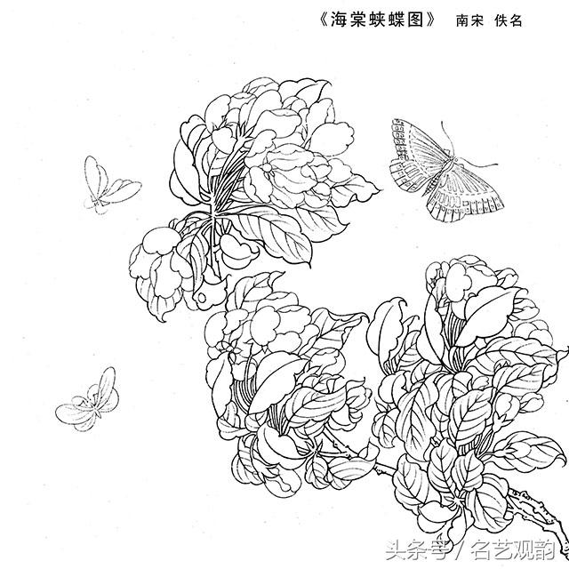 宋画工笔画底稿图文,宋画工笔白描最好的学习素材