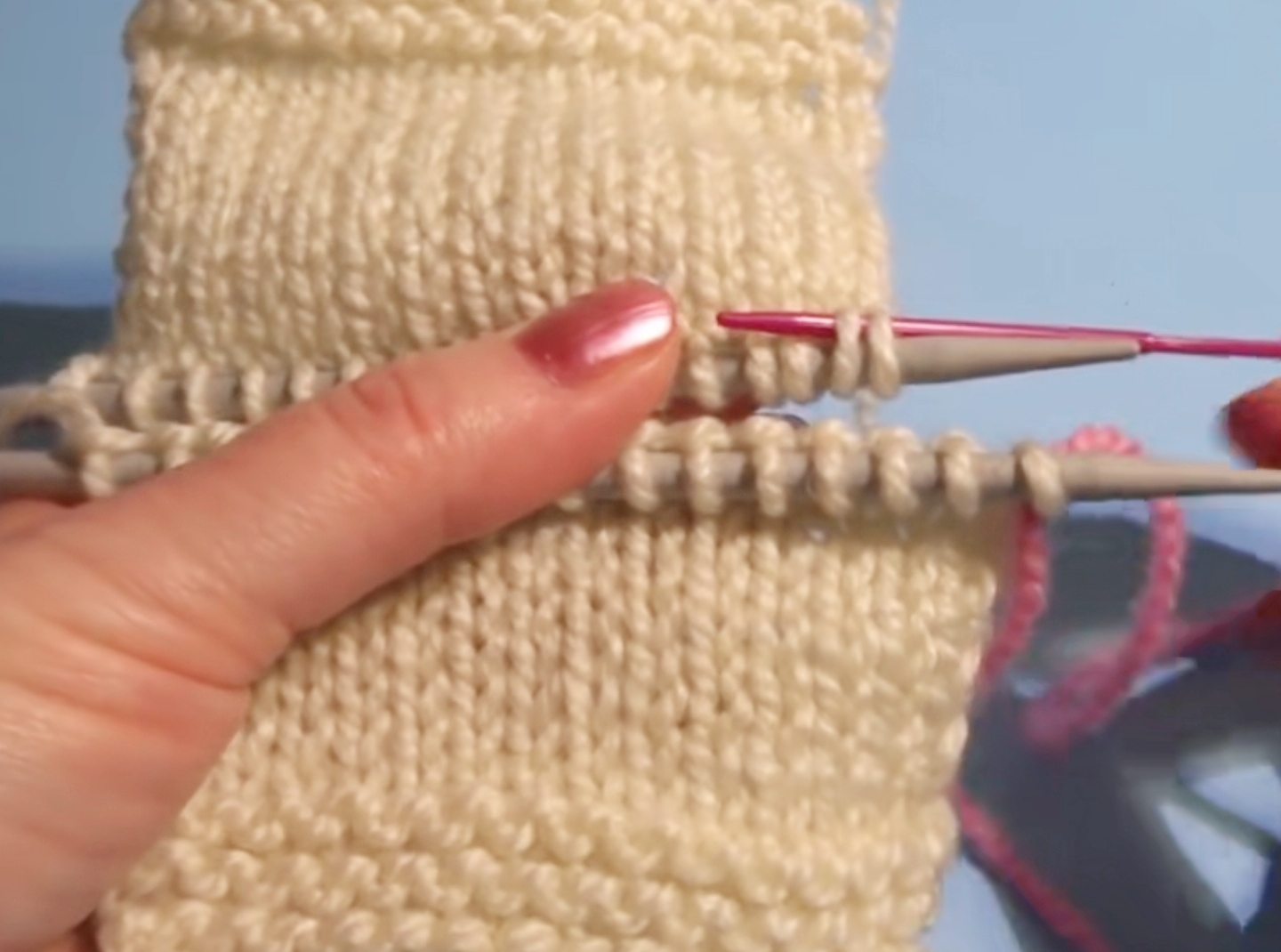 明月棒针艺术无缝缝合收针视频,棒针编织缝合方法视频