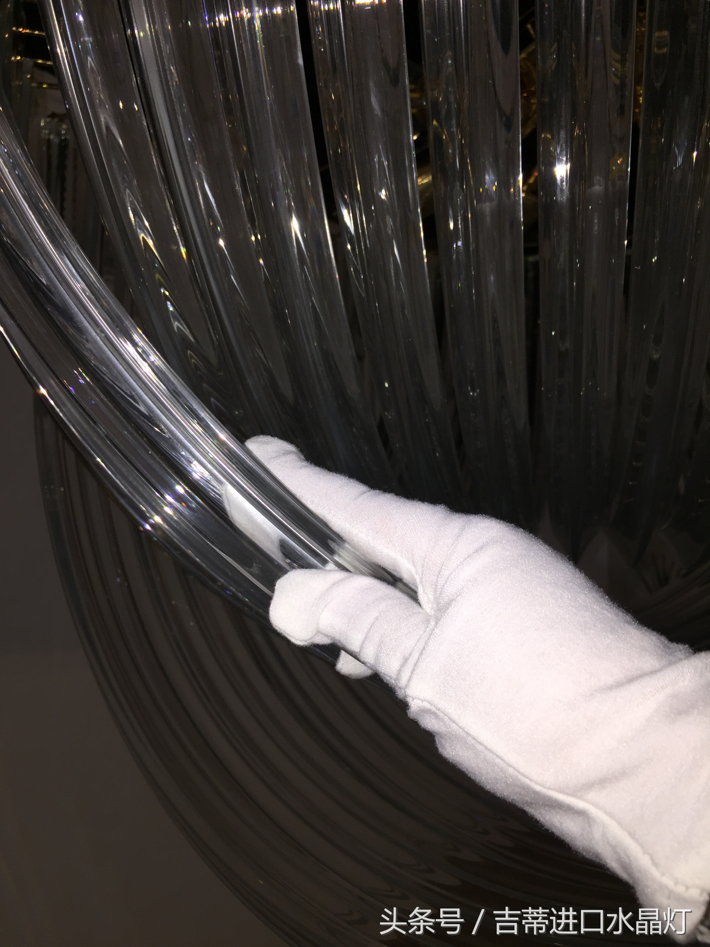 家装地面玻璃灯,家庭装修用水晶灯实用不