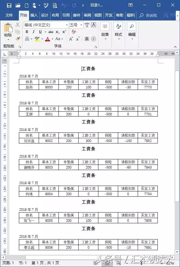 工作表如何快速生成工资条,批量创建工资条如何打印