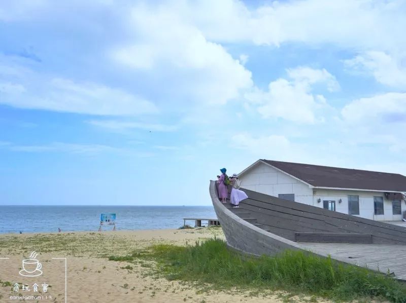 暑期去山东龙口,拍ins风网红大片,看没有游客蔚蓝大海!
