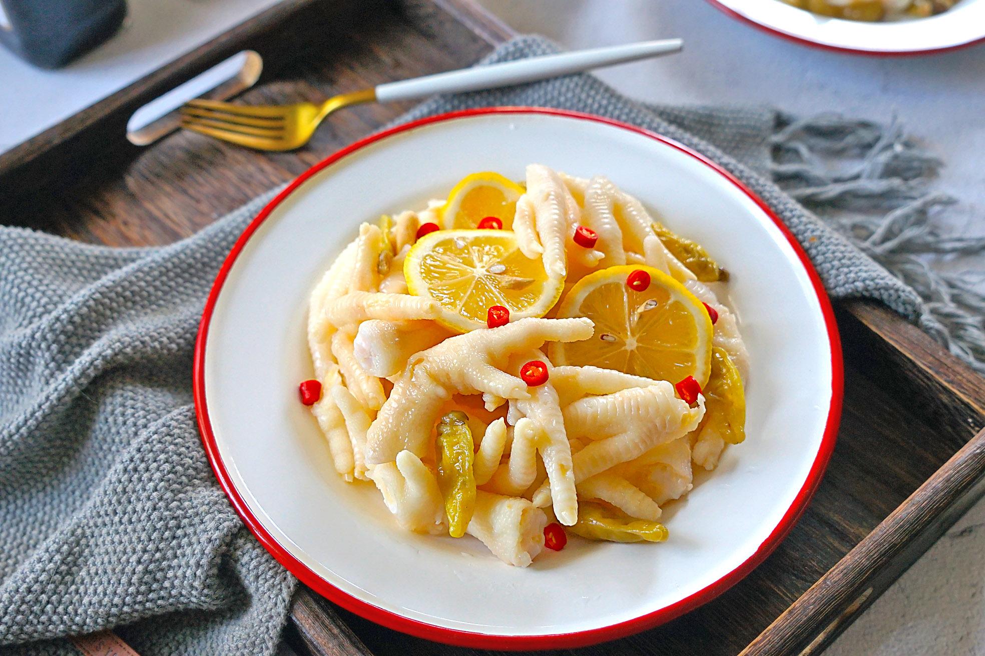 柠檬卤鸡爪的正宗做法,无骨鸡爪的做法不用泡椒不用柠檬