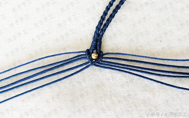 项链绳编法收尾打结扣,项链绳扣怎么系
