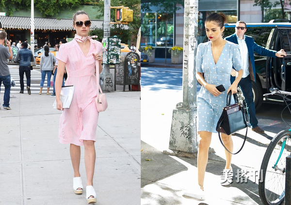 午后休闲时光，淡雅连衣裙放慢你的生活节奏