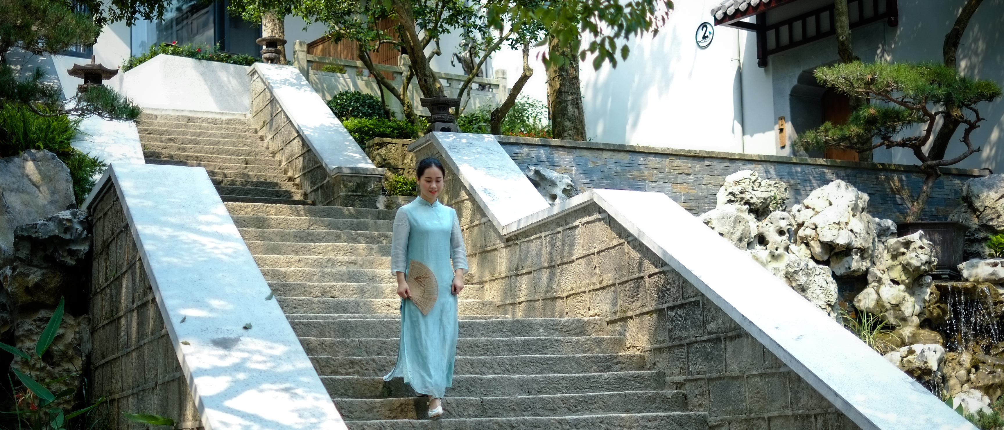 梦溪山庄与旗袍,杭州西湖区梦溪山庄