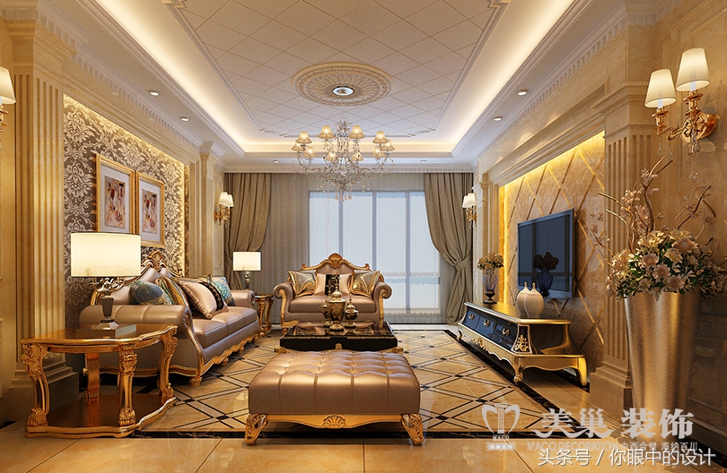 蓝堡湾四期小户型装修效果图,蓝堡湾90平两室欧式