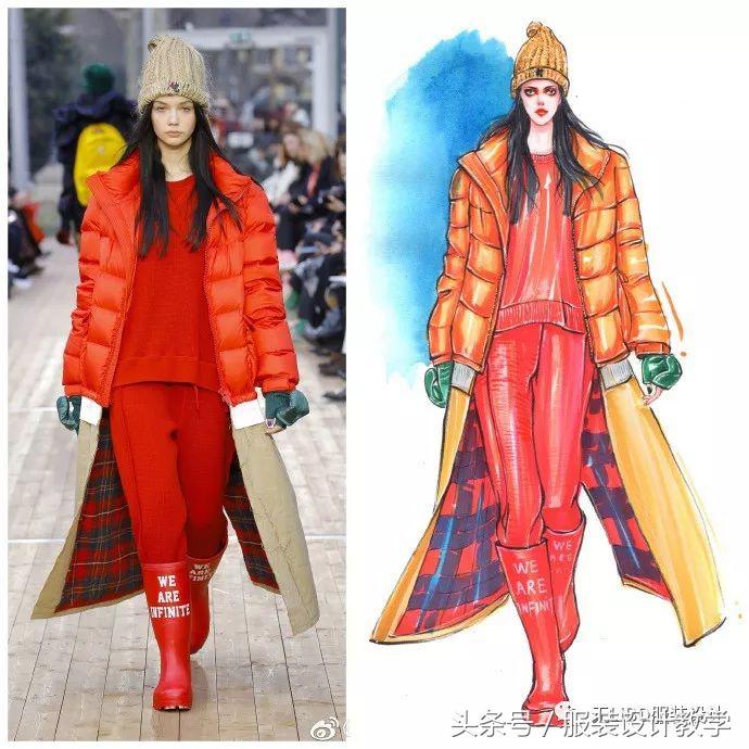 笔尖上的秀场！用一只马克笔带你穿梭各大秀场（成衣vs手绘）